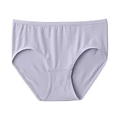 【MUJI 無印良品】女柔滑中腰內褲 S 紫色