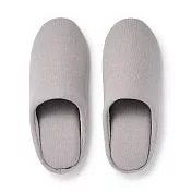 【MUJI 無印良品】棉平織室內拖鞋/L灰色