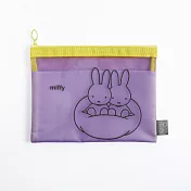 【Green Flash】Miffy米飛兔系列 網狀收納袋 ‧ 紫色