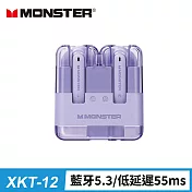 MONSTER 魔聲 琉光粉彩藍牙耳機(XKT12) 風鈴紫