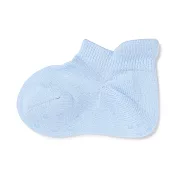 【MUJI 無印良品】幼兒棉混淺口直角襪11-15cm 粉藍