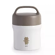 【SABU HIROMORI】日本MOOMOO不鏽鋼真空保溫湯罐/便當盒/午餐盒 320ml 牛奶貓