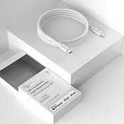Allite 1.5 M 液態矽膠充電線|USB-C to Lightning 經典白