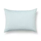 【MUJI 無印良品】棉凹凸織枕套/50/藍色