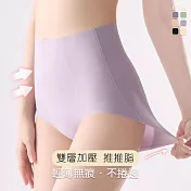 【KISSDIAMOND】S曲線收腹提臀高腰無痕內褲(KDW-8730) XL 粉紫