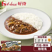 【日本House 好侍】爪哇咖哩185g/盒(調理塊/咖哩塊) 辣味