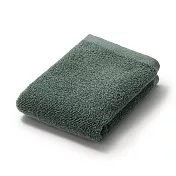 【MUJI 無印良品】棉圈絨雙線織手巾/可吊掛/綠色34*35cm