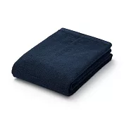 【MUJI 無印良品】棉圈絨雙線織小浴巾/可吊掛/深藍60*120cm