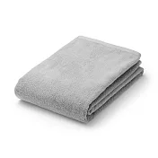 【MUJI 無印良品】棉圈絨雙線織浴巾/可吊掛/灰色70*140cm