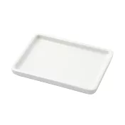 【MUJI 無印良品】白磁浴室用托盤/小約寬13x深9.5x高1.5cm