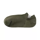 【MUJI 無印良品】男棉混腳跟防磨淺口直角襪25-27cm 卡其綠