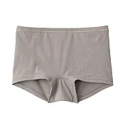 【MUJI 無印良品】女有機棉混彈性平口內褲 S 摩卡棕