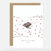 【AWS】Cosy Cat - Birthday Greeting card 生日卡 #1404