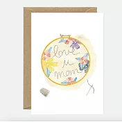 【AWS】Love u mum broderie - Mother’s day 母親卡 #1361