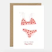 【AWS】Sexy Underwear - Birthday Greeting card 生日卡 #1395
