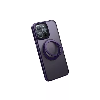 TORRAS UPRO Ostand Pro MagSafe iPhone支架防摔手機殼 i14 Pro Max 霧面暗紫