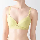 【MUJI 無印良品】女尼龍可調整胸型胸罩 S 淺黃