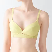 【MUJI 無印良品】女尼龍可調整胸型胸罩 S 淺黃