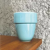 【Cores】有田燒雙層馬克杯|瓷製可微波 (靛藍色)