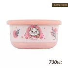 【HOUSUXI 舒熙】迪士尼 瑪麗貓系列-不鏽鋼雙層隔熱碗730ml