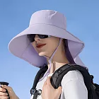 【KISSDIAMOND】防潑水大帽簷全方位防曬遮陽帽(KDH-8112)  F 熏衣紫