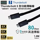 noda Thunderbolt 5 Cable 傳輸線 1m