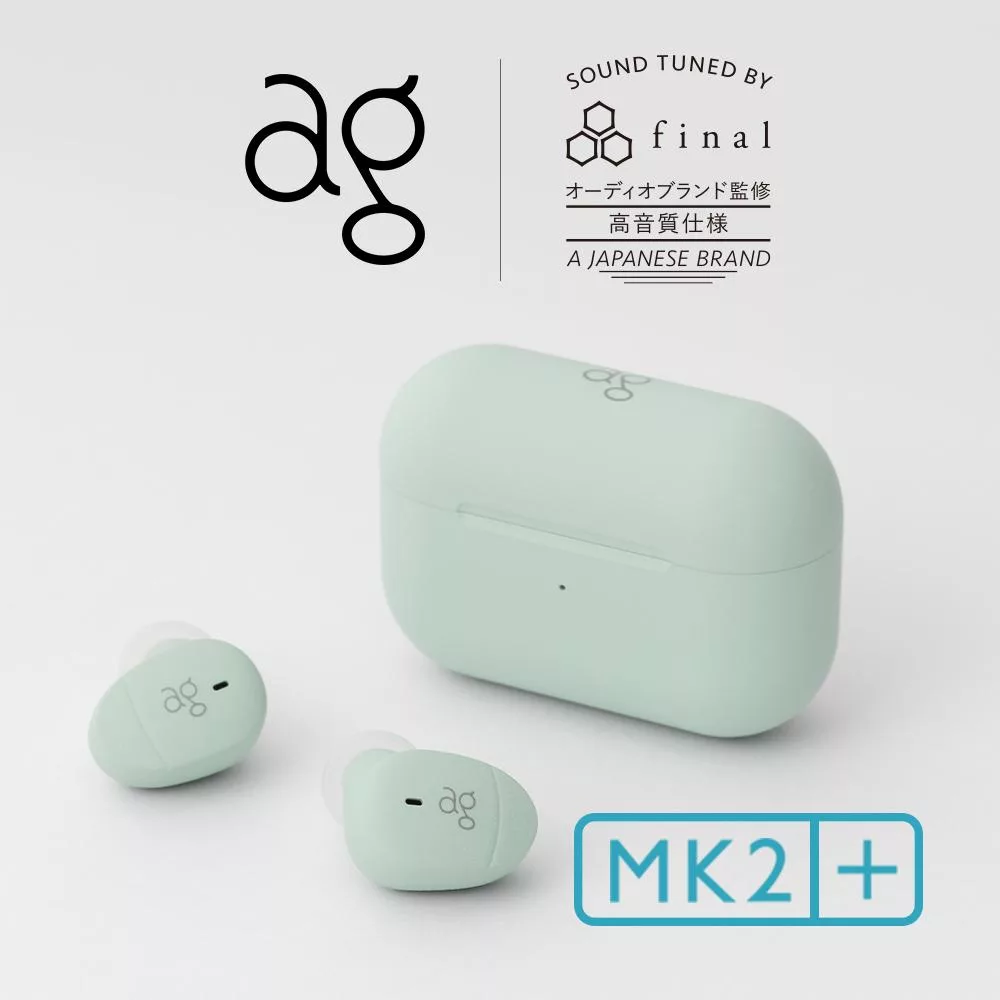 日本ag COTSUBU MK2+ 真無線藍牙耳機 薄荷綠