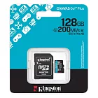 金士頓 Kingston 128GB 200MB/s U3 microSDXC UHS-I V30 A2 記憶卡 SDCG4/128GB