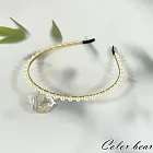 【卡樂熊】韓版珍珠輕奢造型髮箍- 錯珠單排