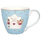 GREENGATE / Xmas letter pale blue 馬克杯