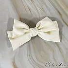 【卡樂熊】氣質優雅蝶結造型彈簧夾/髮夾- 白色