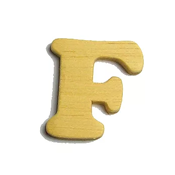 英文字母(木質素材)-F
