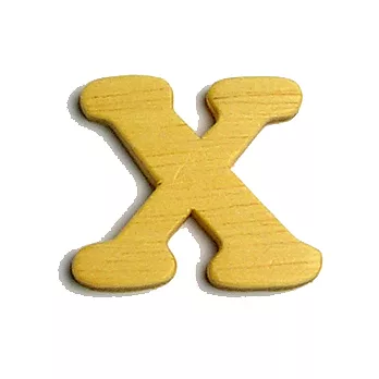 英文字母(木質素材)-X
