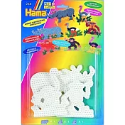 《Hama 拼拼豆豆》模型板(犀牛, 紅鶴, 猴子)