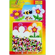 《Hama 拼拼豆豆》1,100 顆拼豆主題樂園卡哇伊系列-花與小方形板