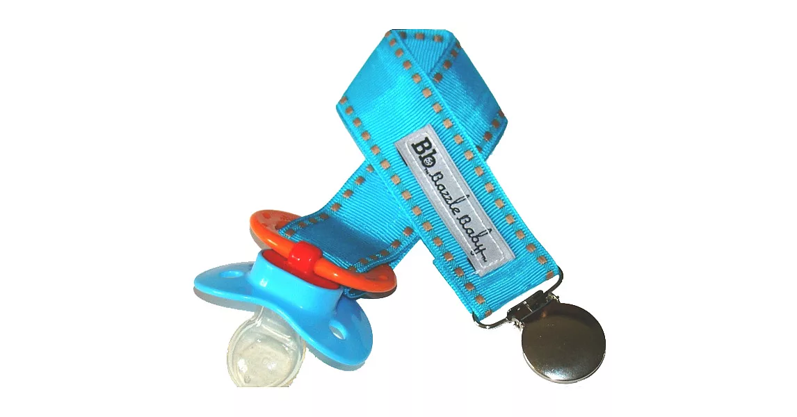 美國Bazzle Baby,造型奶嘴夾、玩具夾,Aqua Stitch!