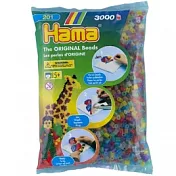 《Hama 拼拼豆豆》3,000 顆拼豆補充包-53號透明混色