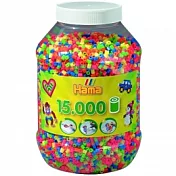 《Hama 拼拼豆豆》15,000 顆拼豆補充罐-52號螢彩混色