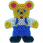《Hama 幼兒大拼豆》幼兒大豆豆專用透明模型板-熊