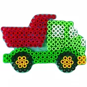 《Hama 幼兒大拼豆》幼兒大豆豆專用透明模型板-卡車