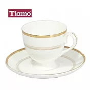 Tiamo hg3218 骨瓷咖啡杯盤組(2組入)