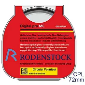 RODENSTOCK PRO系列 環型偏光濾鏡_ Pro Digital Circular Pol  Filter M72