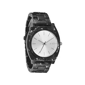 NIXON The TIME TELLER ACETATE 絕代風華時尚玻麗腕錶(黑)