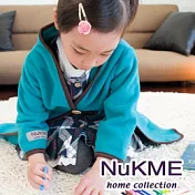 棉花田【NuKME】兒童時尚創意保暖袖毯-松石綠 松石綠