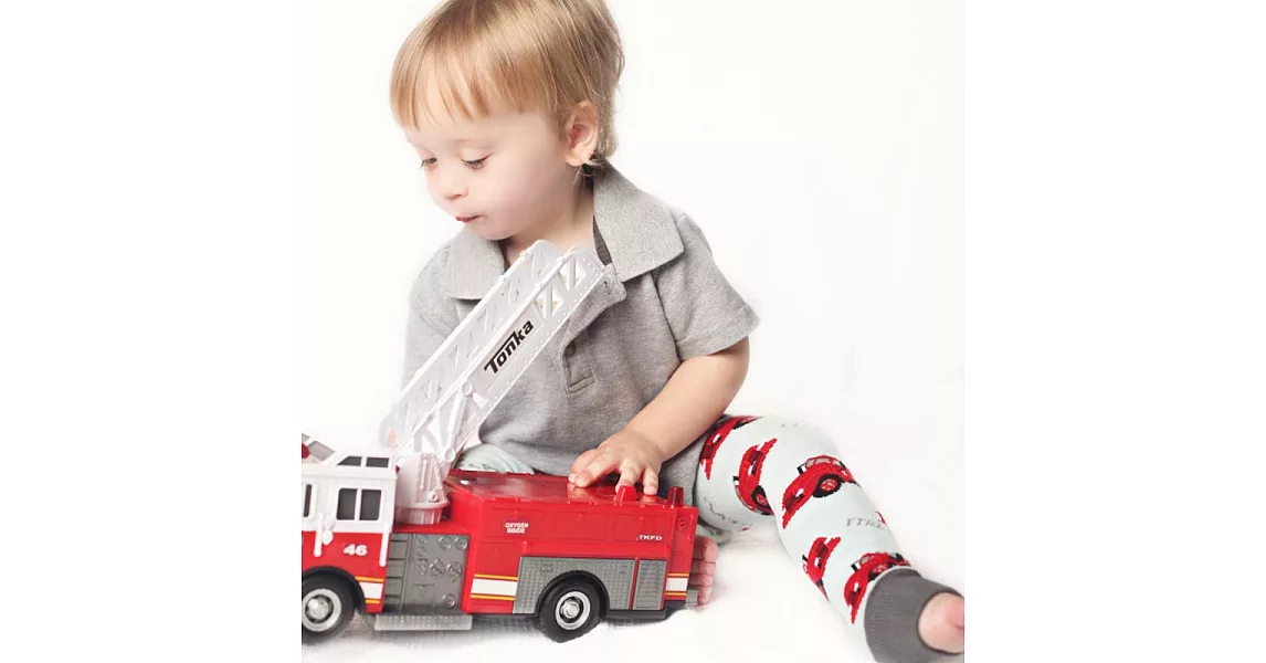澳洲Huggalugs創意手襪套Vintage Firetruck,時尚實惠的選擇! .