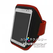 Samsung Galaxy Note N7000 i9220 專用簡約風運動臂套 保護套 - 紅色