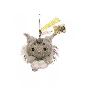 San-X 小襪貓最愛茶點系列毛絨公仔吊飾。山貓