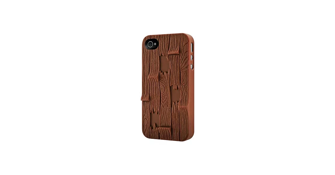 SwitchEasy Plank iPhone 4 / 4S 木片紋立體保護殼 -咖啡色