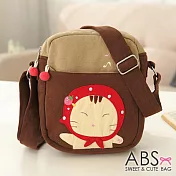 ABS貝斯貓 可愛貓咪手工 小型側背包 (咖啡) 88-163