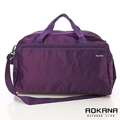 AOKANA MIT台灣製 露營收納袋 大型旅行袋 手提旅行包 露營裝備袋 健身包單肩包 運動包 (紫色)03─010